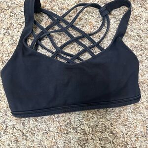 Lululemon Free to Be Wild Strappy Women's Sports Bra Black in Size 2